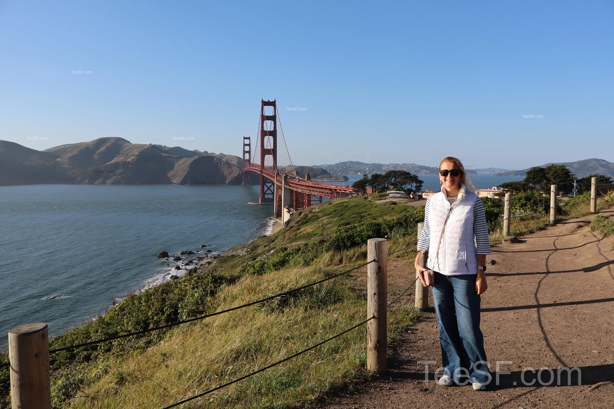 golden Gate Bridge Overlook Portrait during a Stripe Sessions 2026 visit in San Francisco.